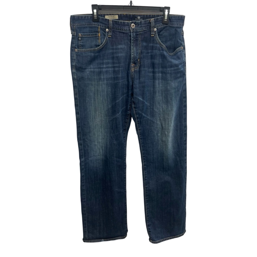 AG Adriano Goldschmied Dark Blue Relaxed Jeans The Protege Straight Leg 36x30
